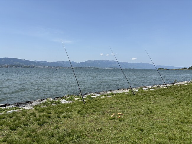 さざなみ街道の湖岸