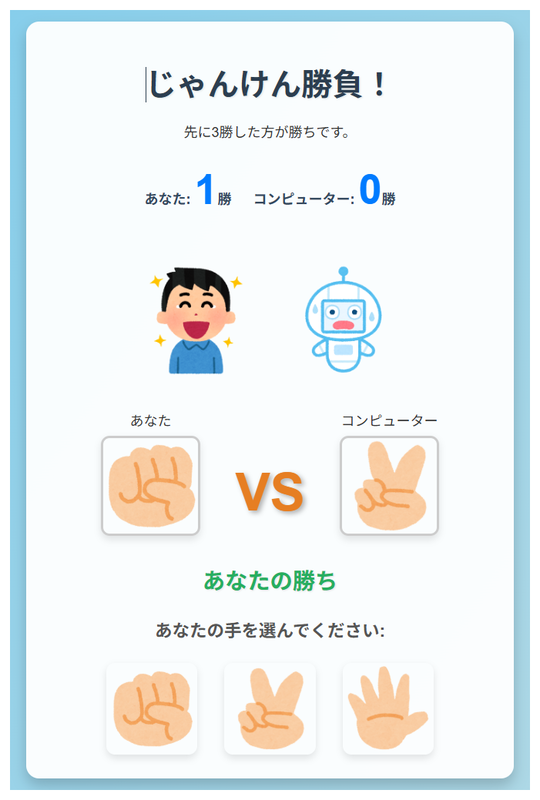 あなたの勝ち