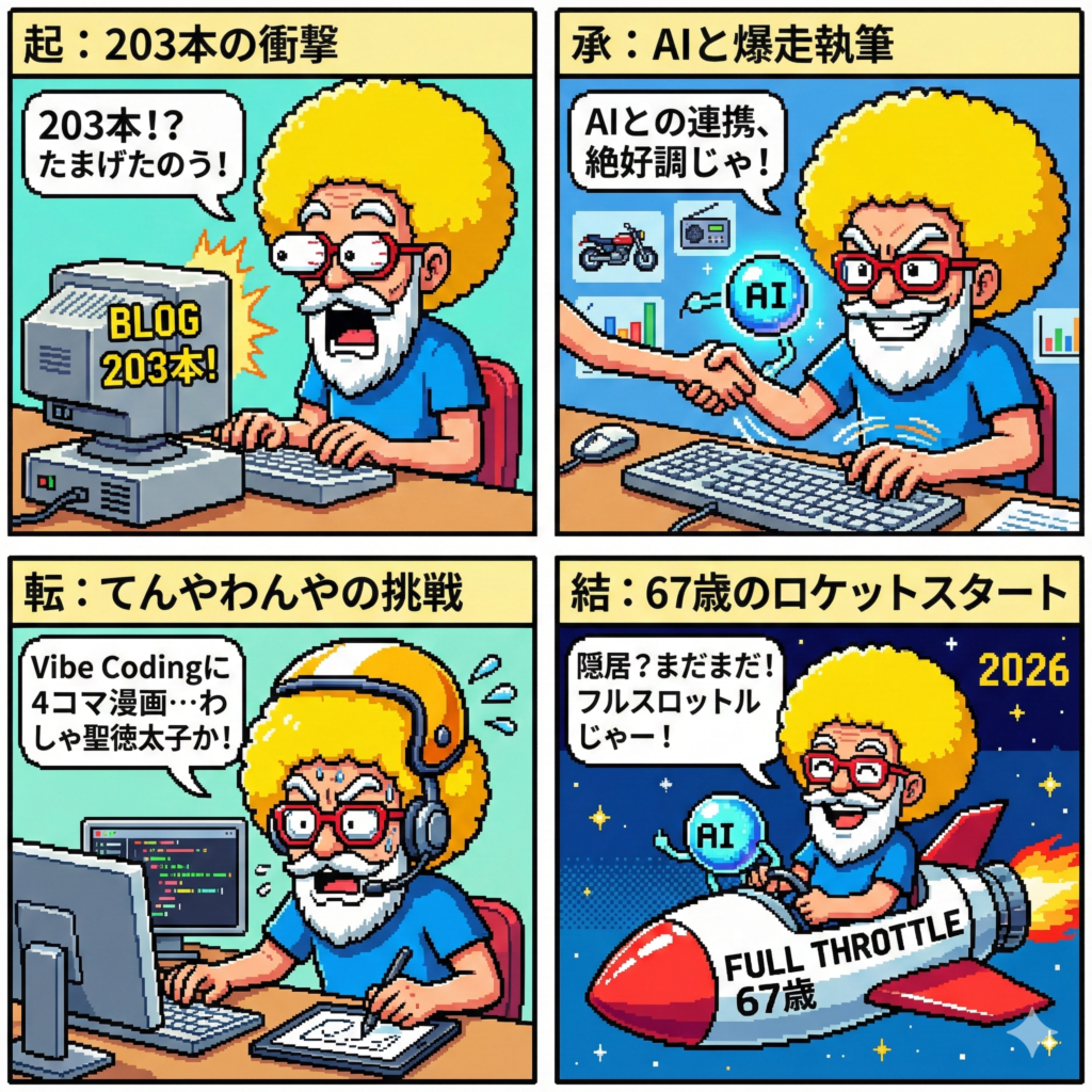 爆走！AI執筆 （67歳のフルスロットル）