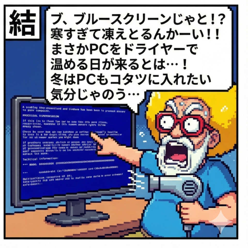 PCが凍える…