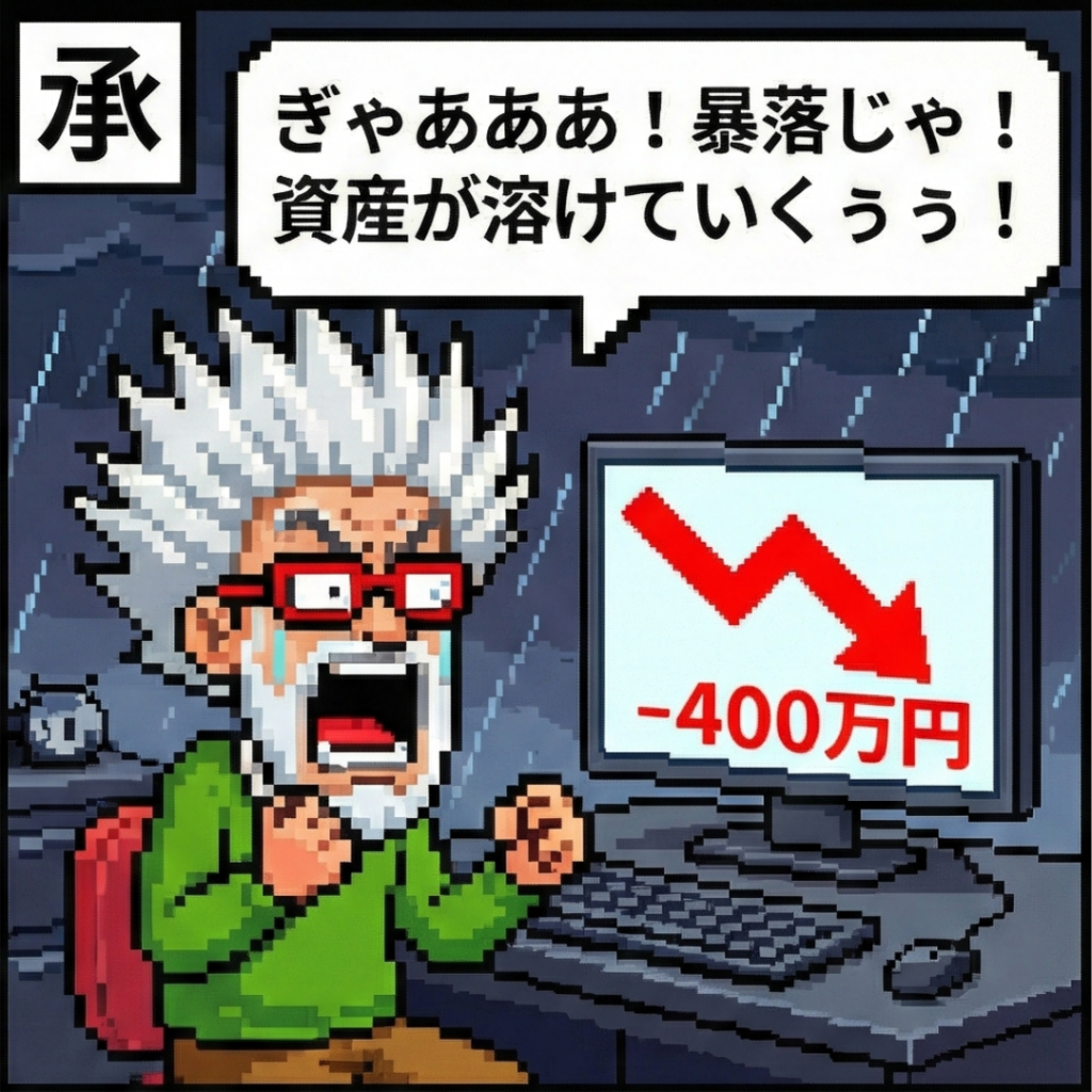 暴落じゃ！