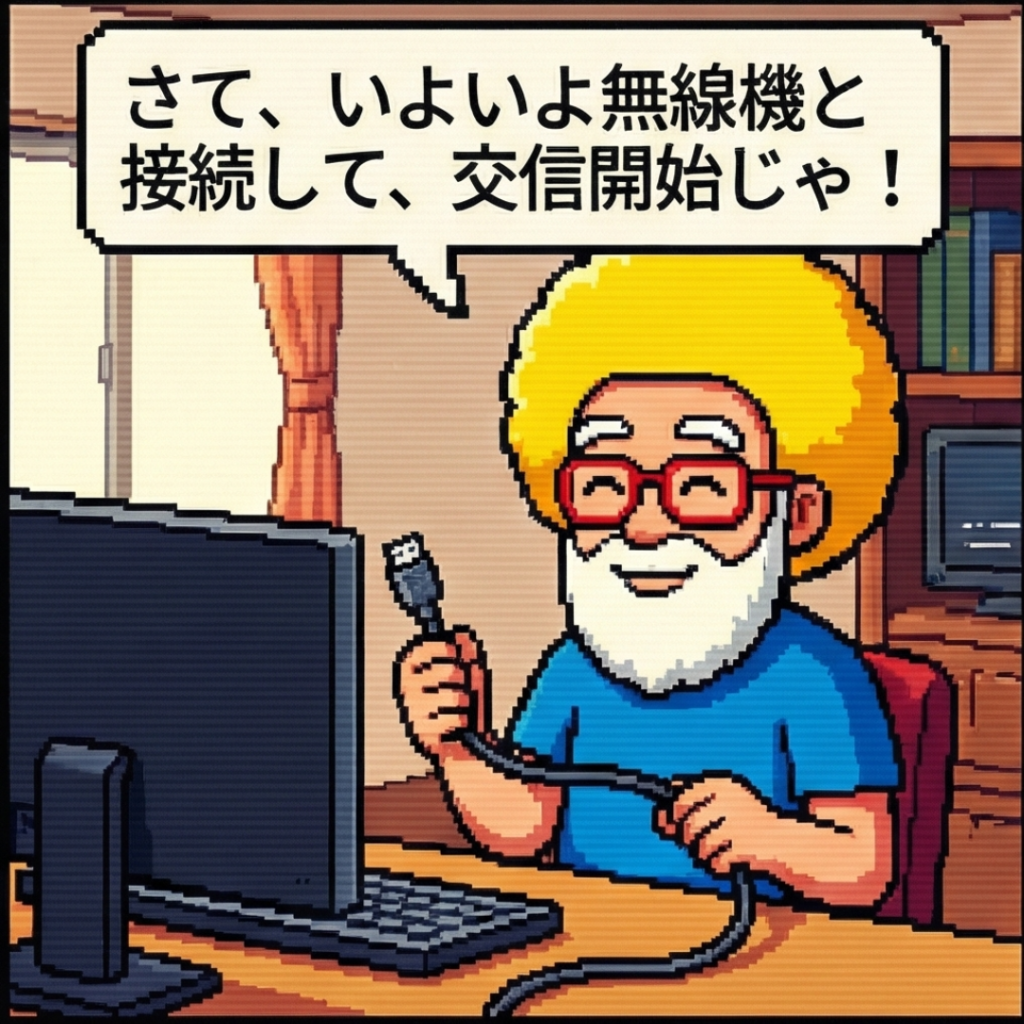 無線機を接続！