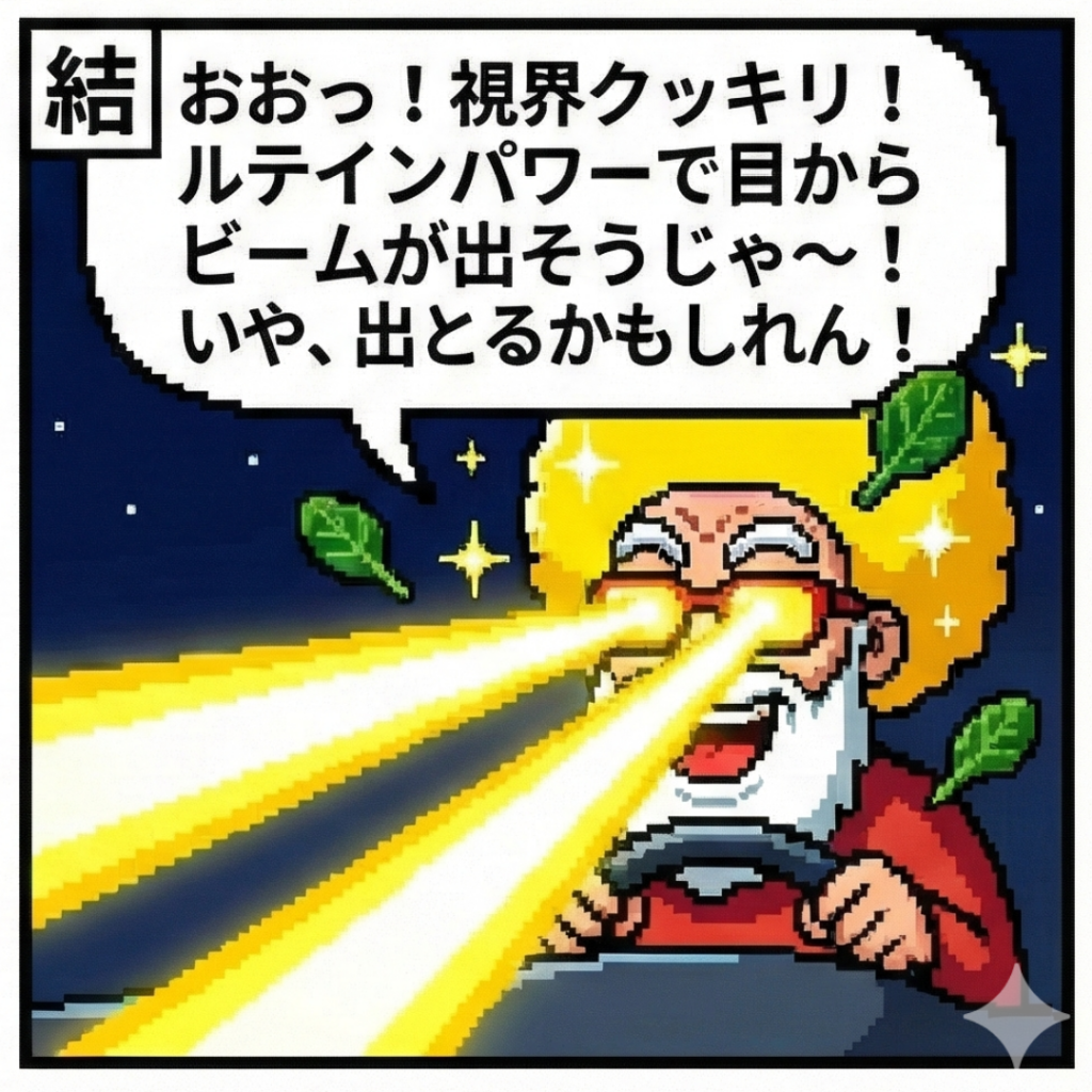 目からビーム！