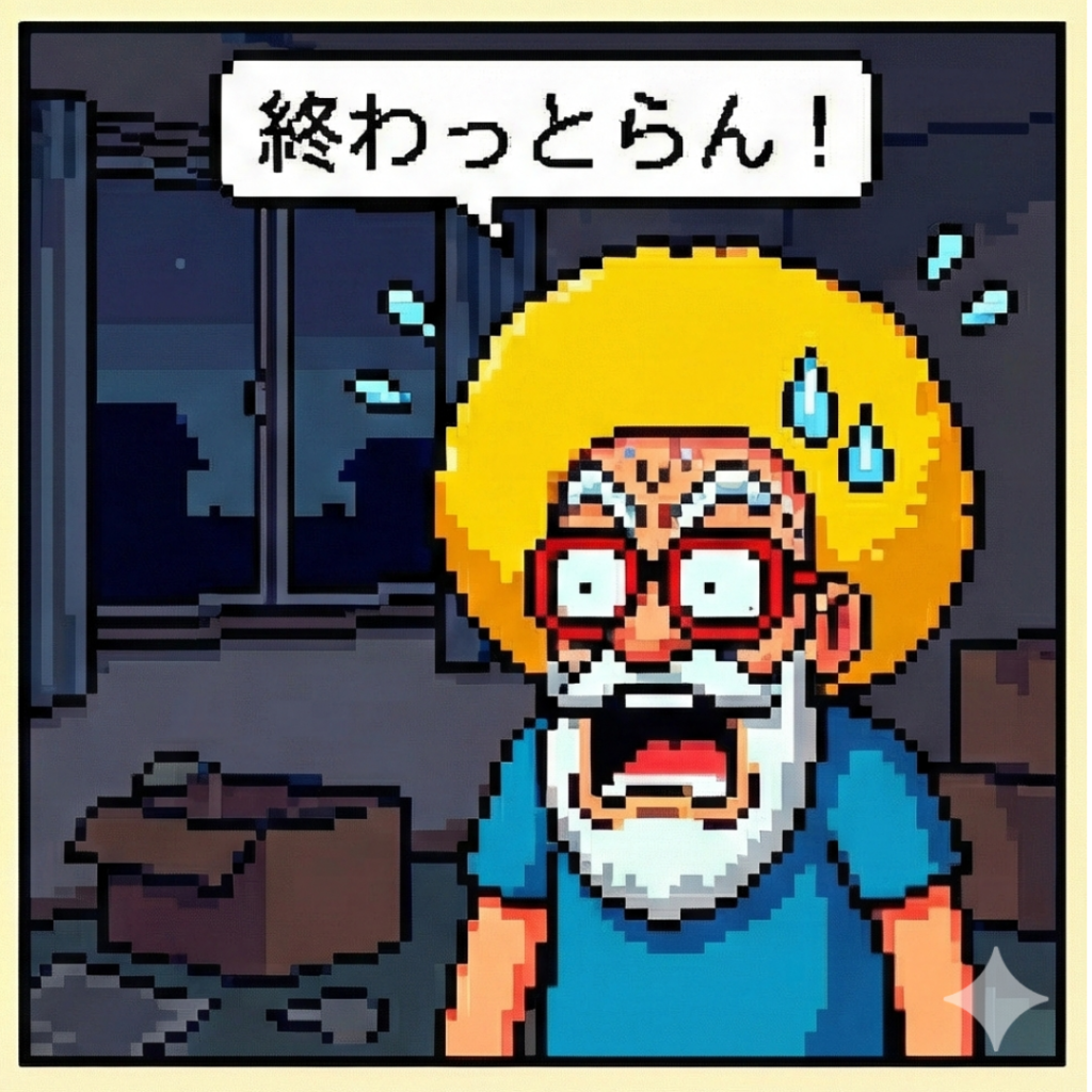 終わっとらん！