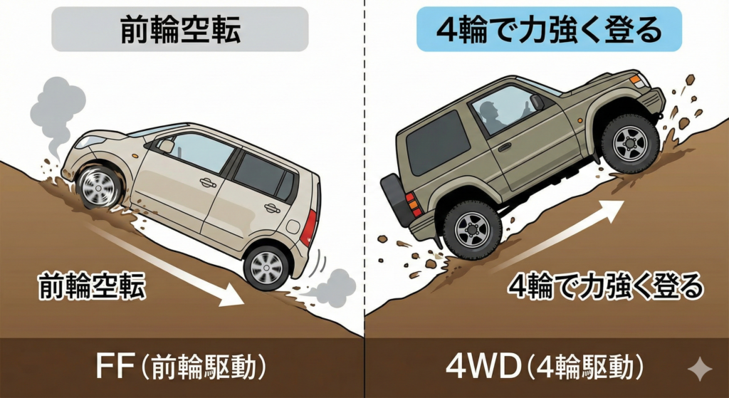4WDの走破性