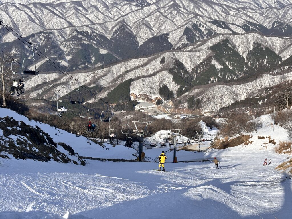 ゲレンデ上部から