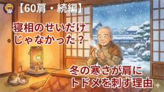 【60肩・続編】寝相のせいだけじゃなかった？