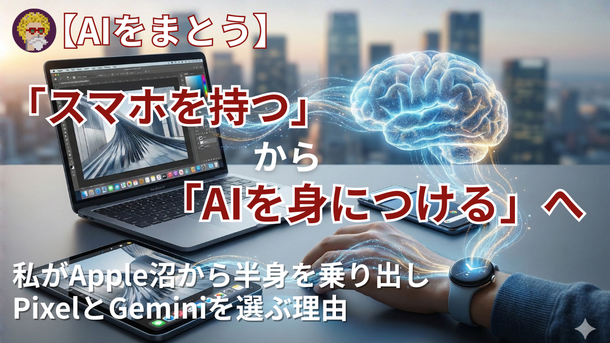 【AIをまとう】「スマホを持つ」から「AIを身につける」へ