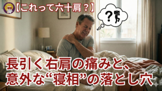 【これって六十肩？】長引く右肩の痛みと、意外な“寝相”の落とし穴