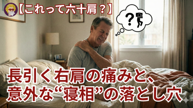 【これって六十肩？】長引く右肩の痛みと、意外な“寝相”の落とし穴
