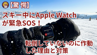 【驚愕】スキー中にApple Watchが緊急SOS！