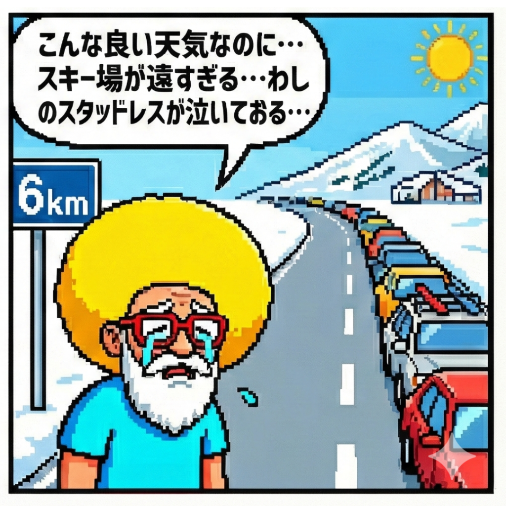 スキー場が遠い！