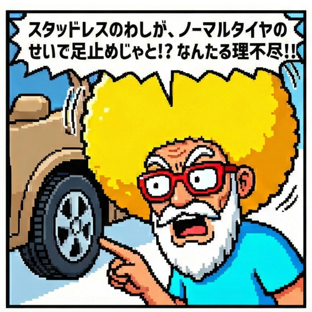 ノーマルタイヤだと？