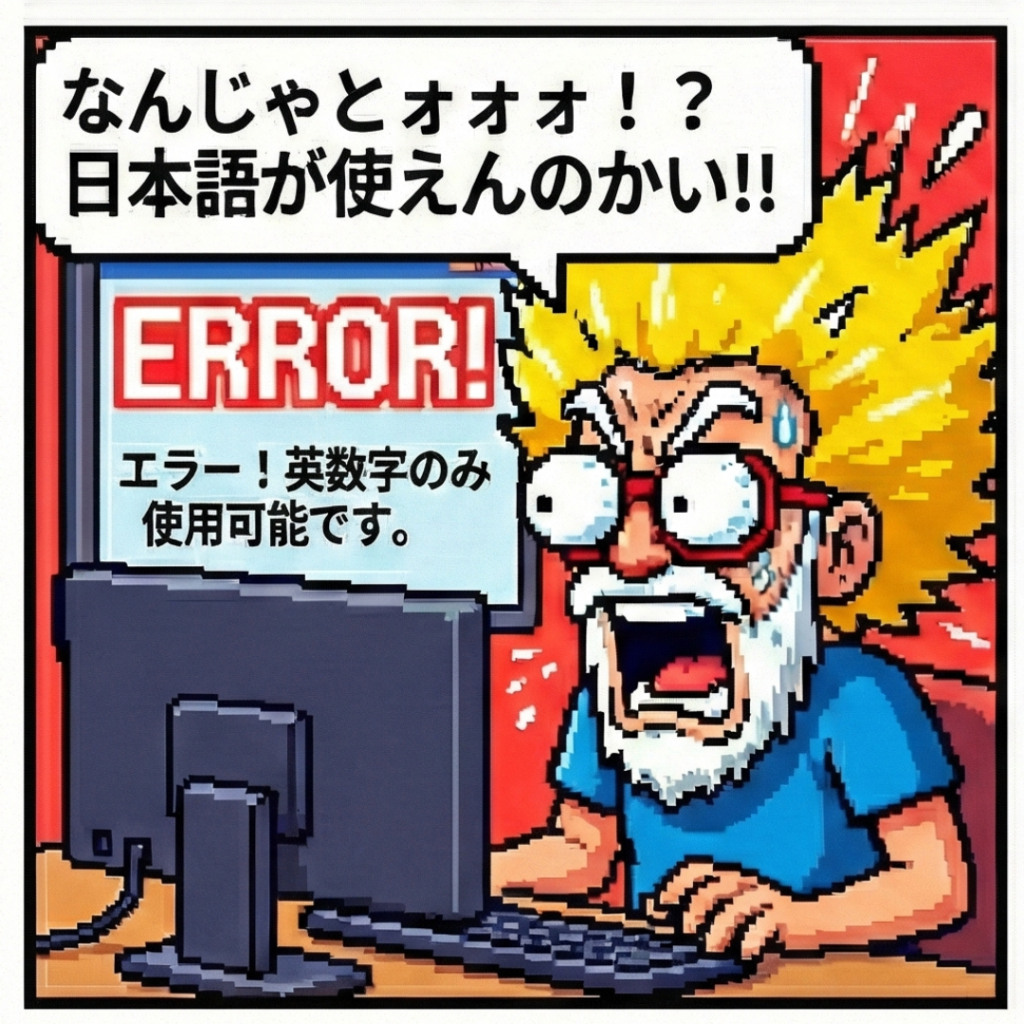 日本語が使えない！