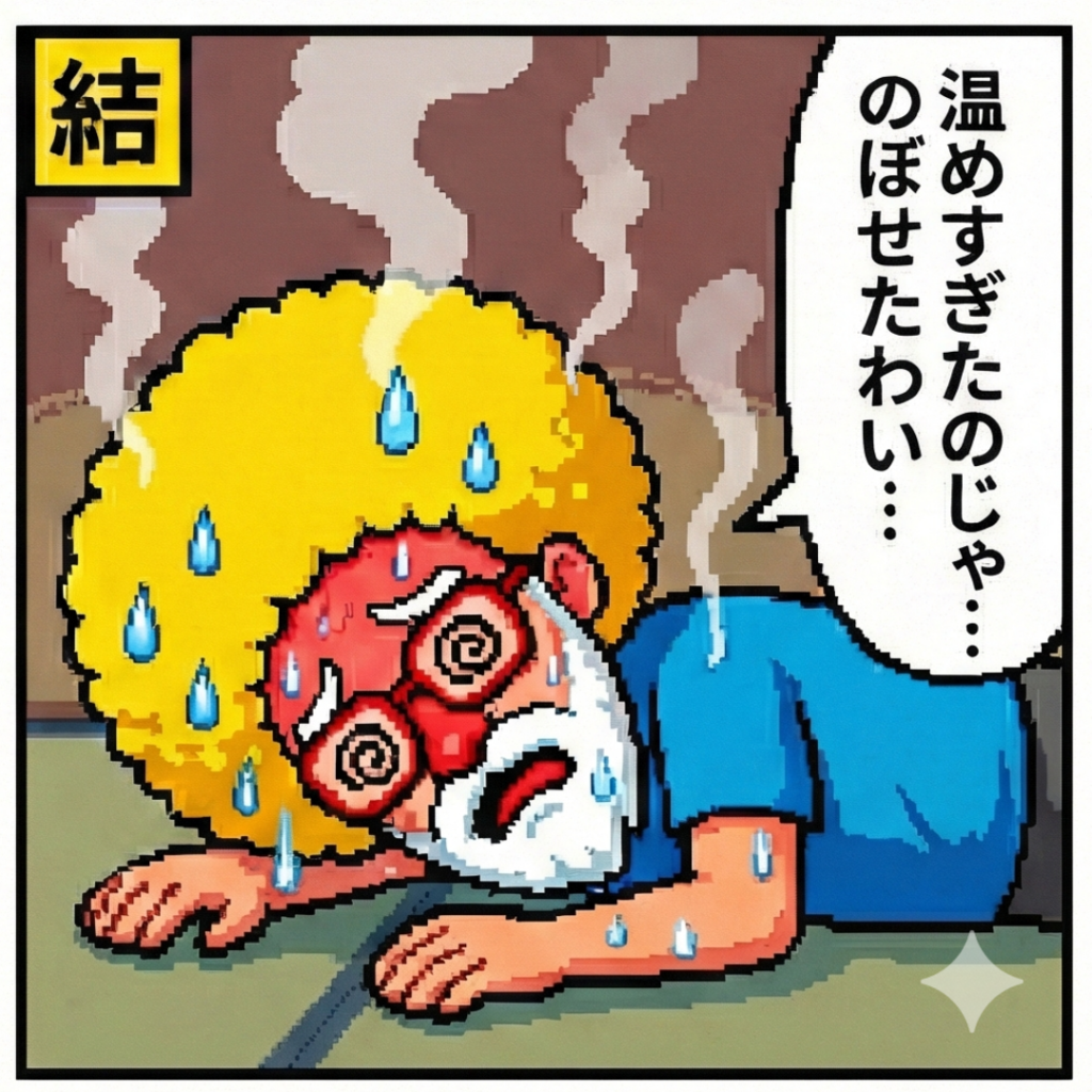 温めすぎたのじゃ‥