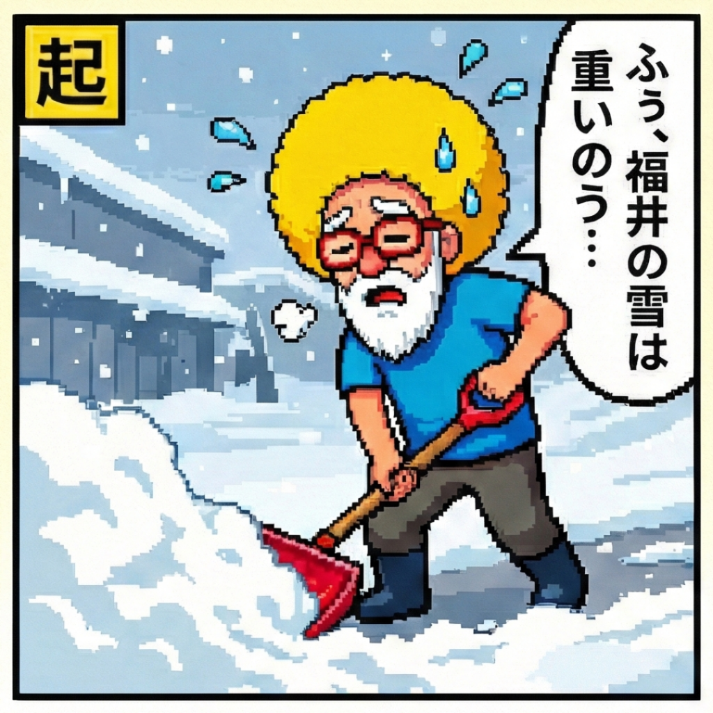 福井の雪は‥