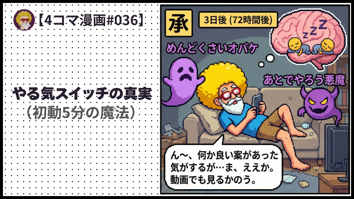 4comic_#036「やる気スイッチの真実」