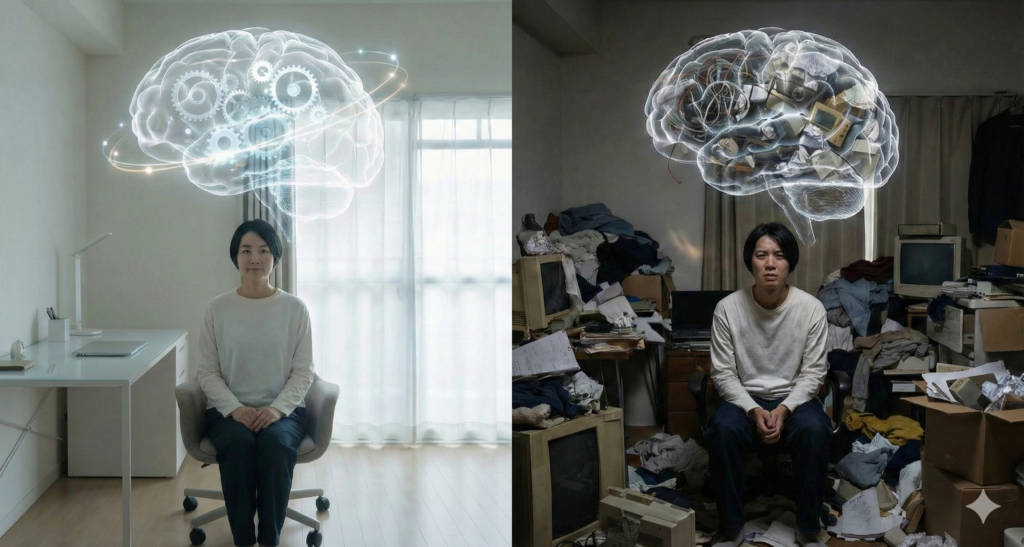 部屋の状態は「頭の中」の投影である