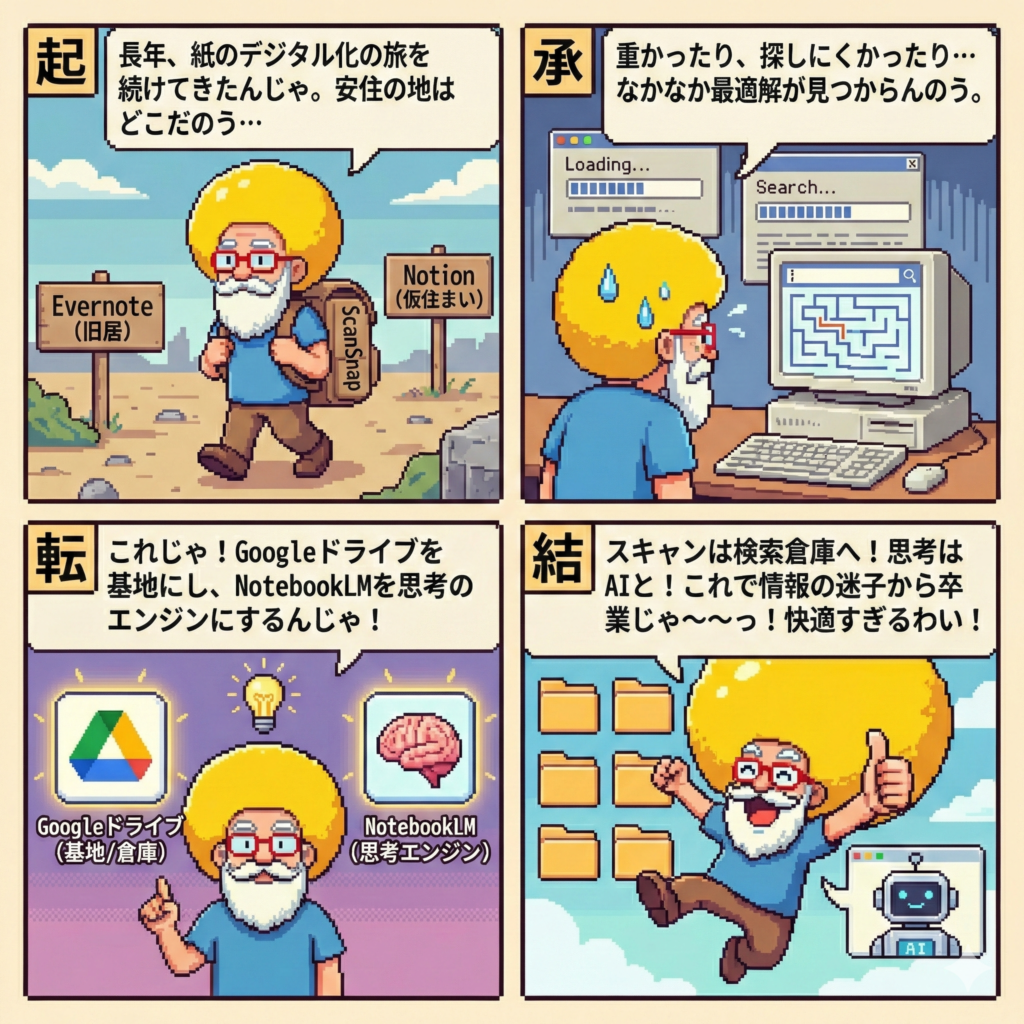 【4コマ漫画#040】情報の迷子卒業