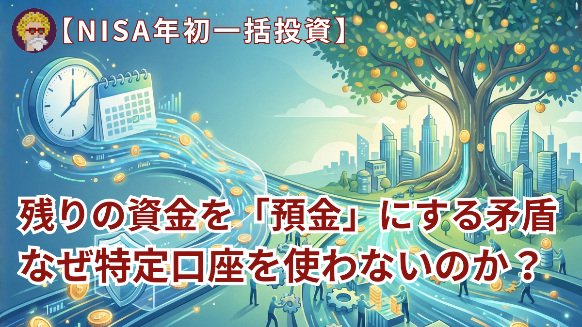 【NISA年初一括投資】残りの資金を「預金」にする矛盾
