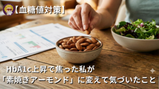 【血糖値対策】HbA1c上昇で焦った私が「素焼きアーモンド」に変えて気づいたこと (1)
