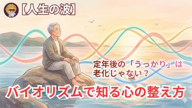 【人生の波】定年後の「うっかり」は老化じゃない？