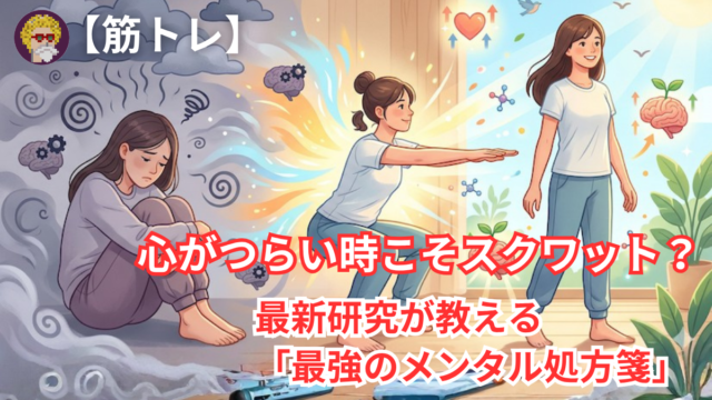 【筋トレ】心がつらい時こそスクワット？