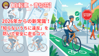 【自転車・青切符】2026年からの新常識！「知らないうちに違反」を防いで安全に走るコツ