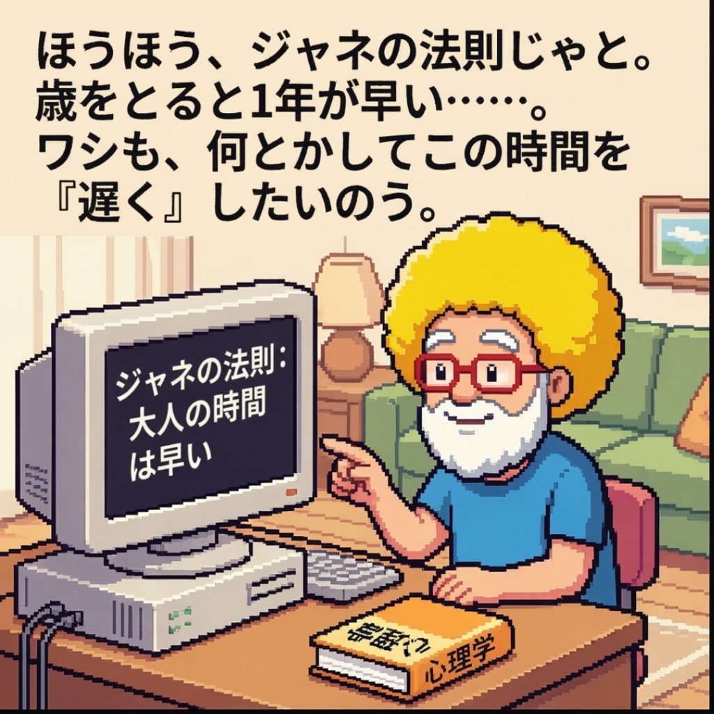 ジャネの法則：大人の時間は早い