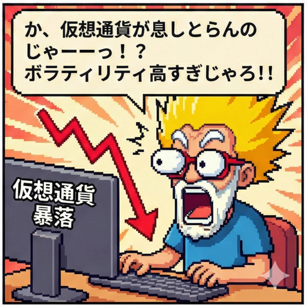 仮想通貨が息しとらんのじゃー‥