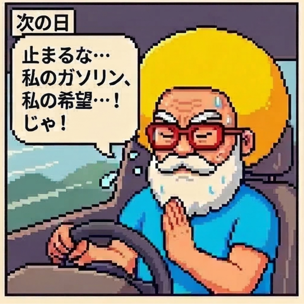 止まるな‥私のガソリン