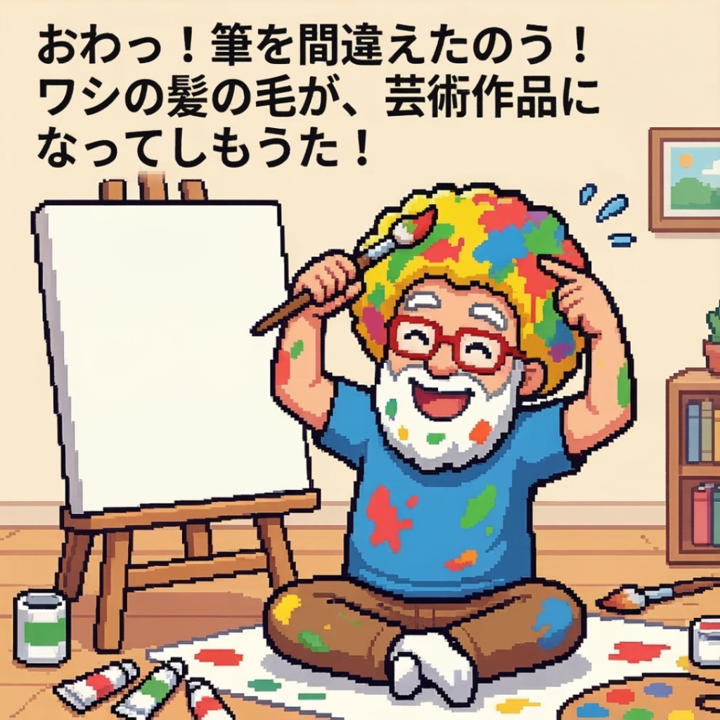 芸術作品になってしもうた！