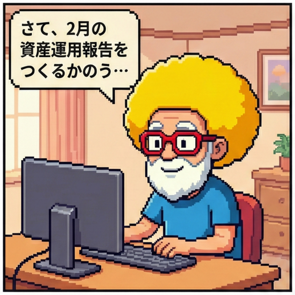 資産運用報告をつくるかのう‥