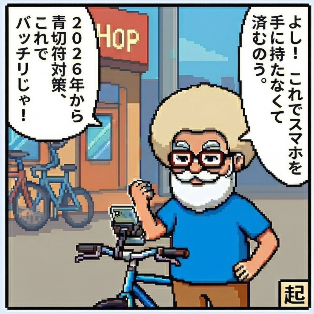 青切符対策、バッチリ！