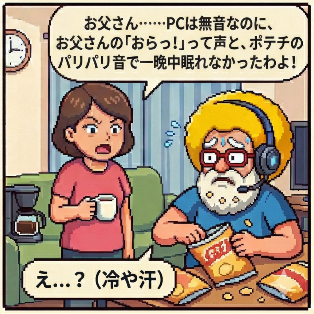 PCは無音なのに…