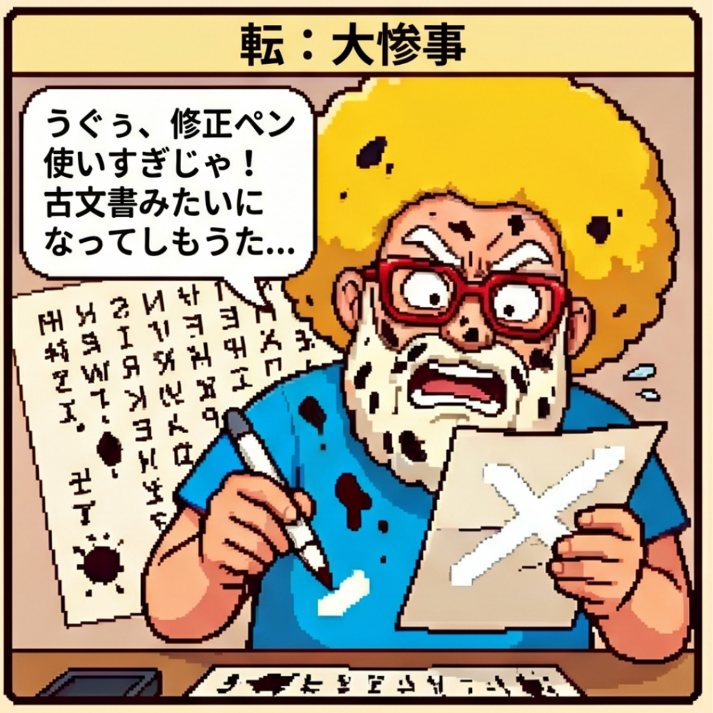 古文書みたいになってしもうた…