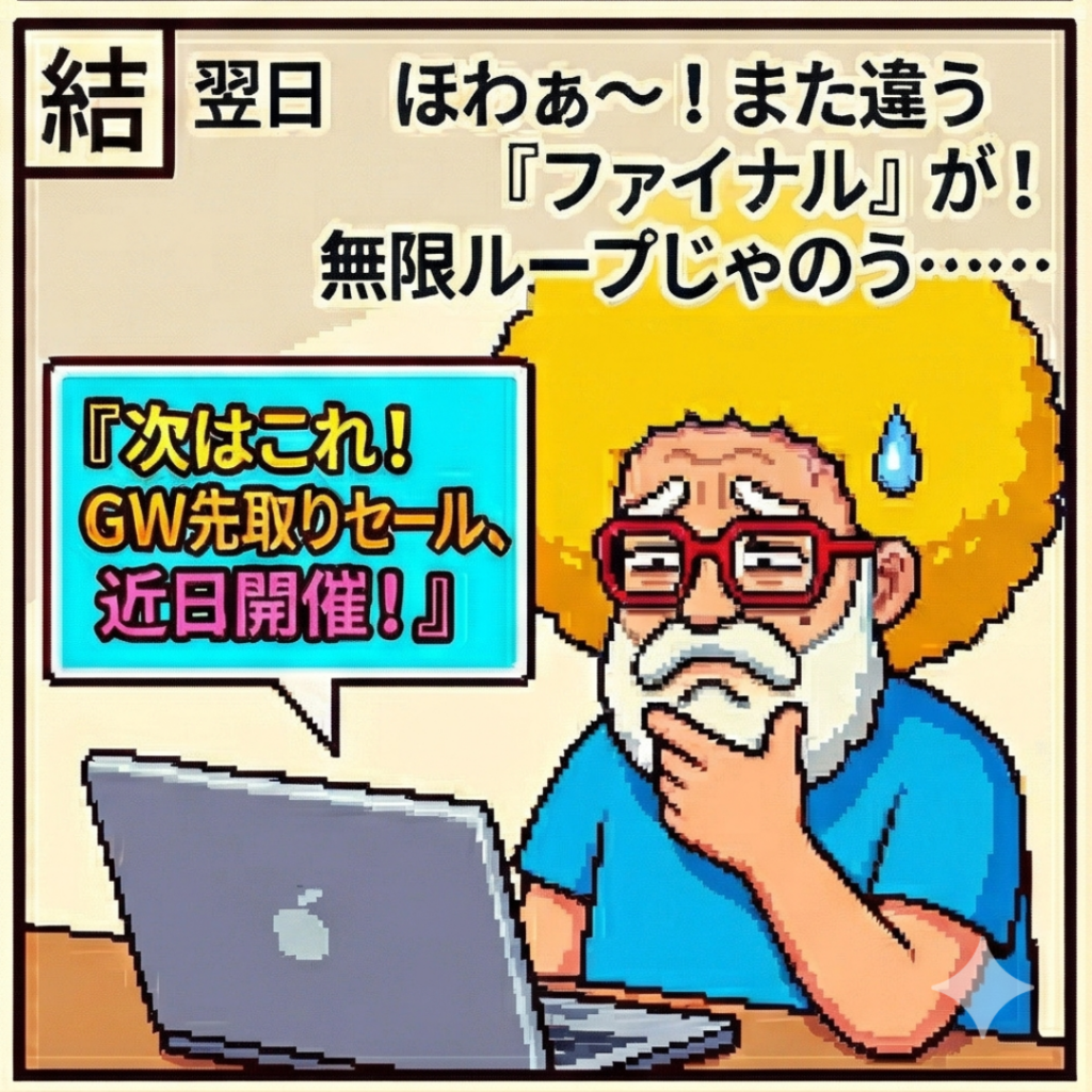 無限ループじゃのう…