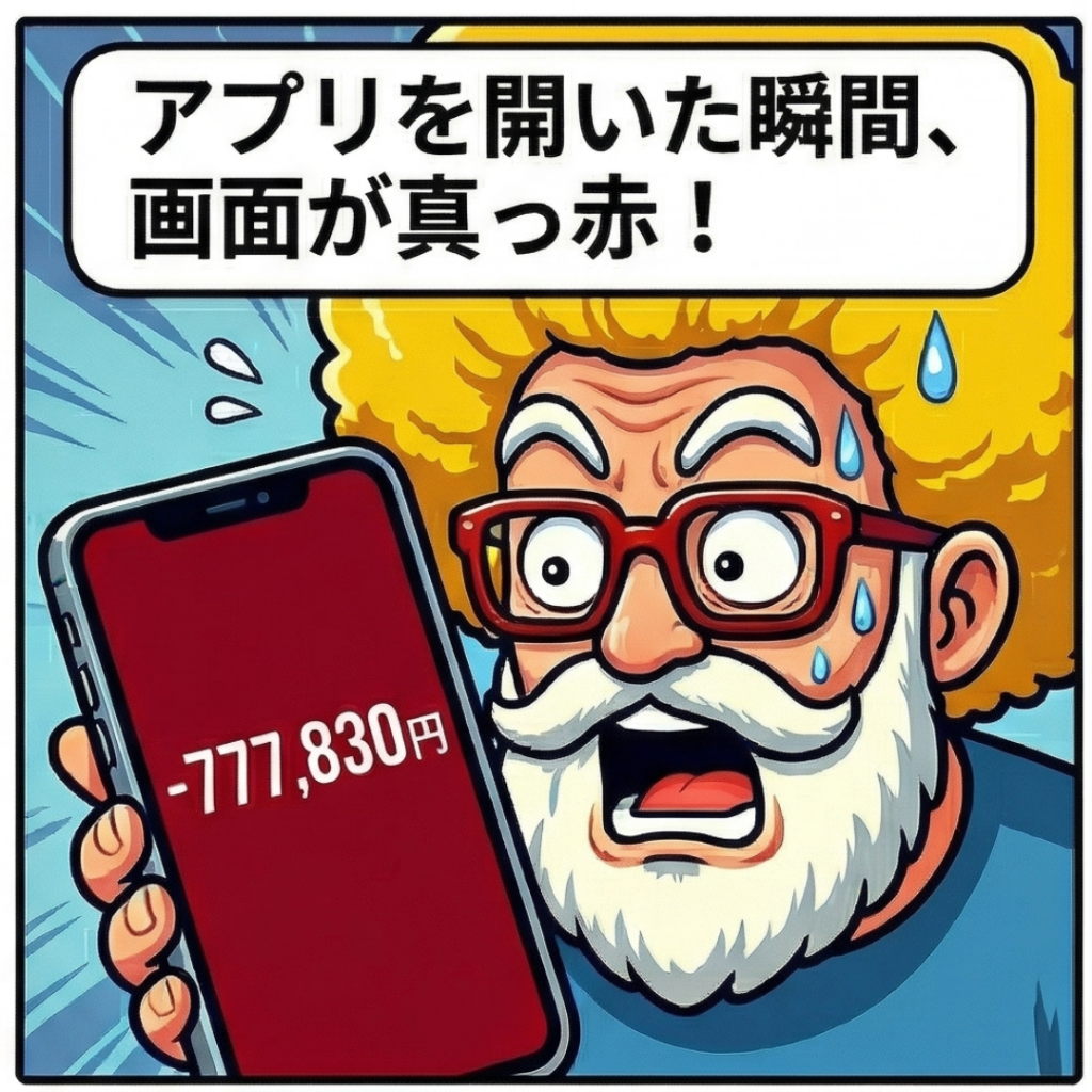 画面が真っ赤！