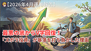 【2026年4月運用報告】最悪の底からV字回復！「ズボラ投資」が暴落を打ち負かした理由