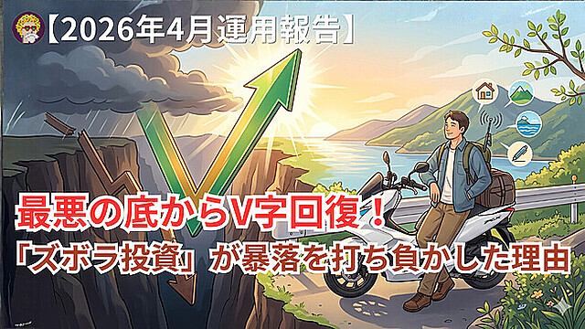 【2026年4月運用報告】最悪の底からV字回復！「ズボラ投資」が暴落を打ち負かした理由