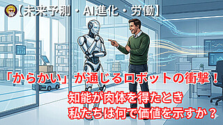 【未来予測・AI進化・労働】「からかい」が通じるロボットの衝撃。知能が肉体を得たとき、私たちは何で価値を示すか？