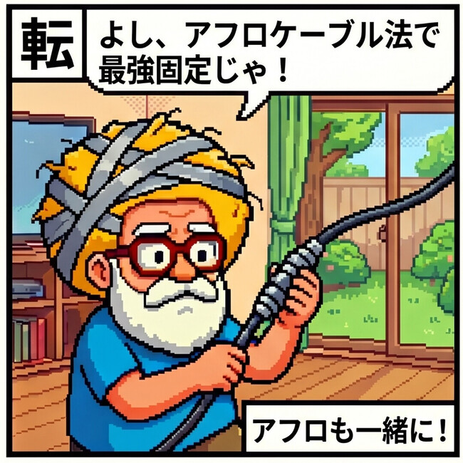 アフロケーブル法で…