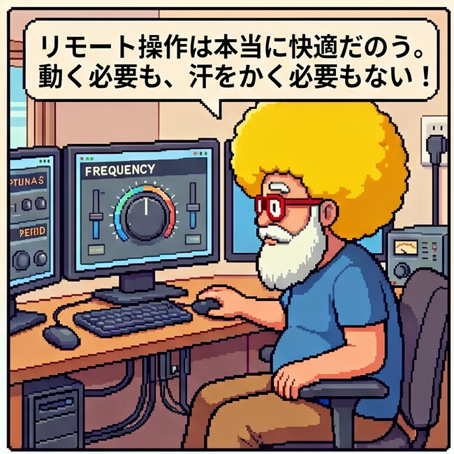 リモート操作は本当に快適…