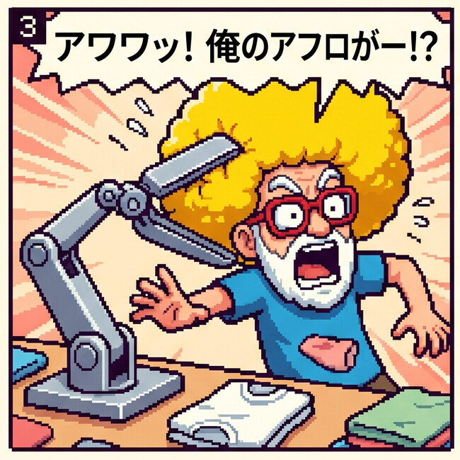 俺のアフロがー！？