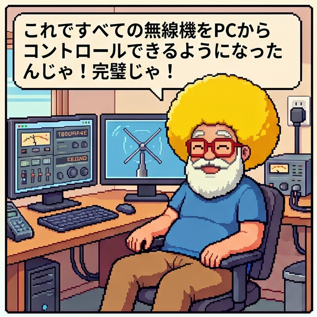 無線機をPCからコントロールできる