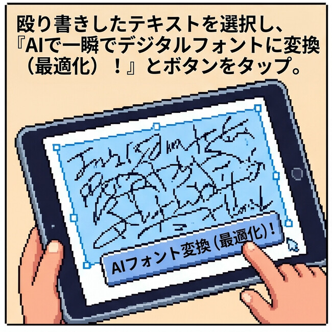 AIで一瞬でデジタルフォントに