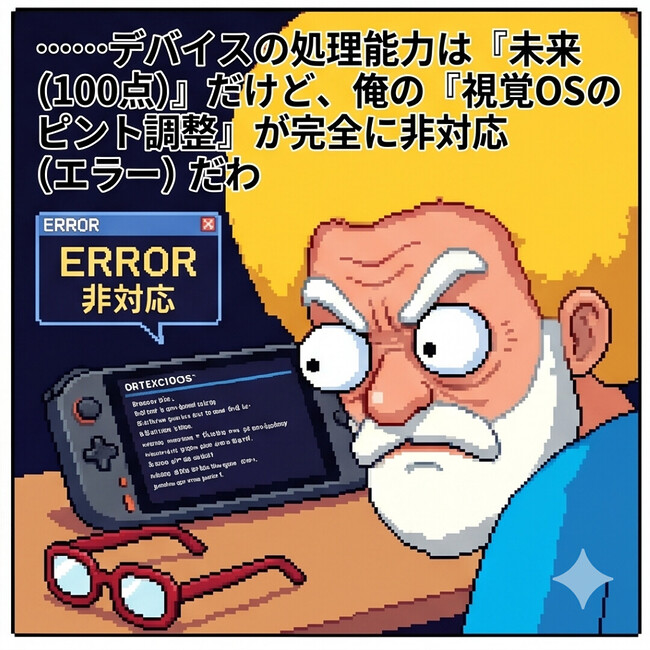 ピント調整が完全に非対応