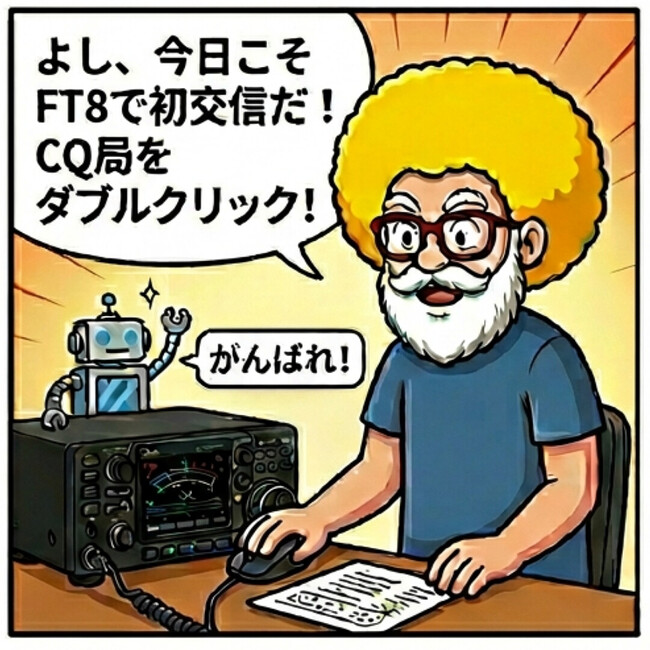 今日こそFT8で初交信だ！