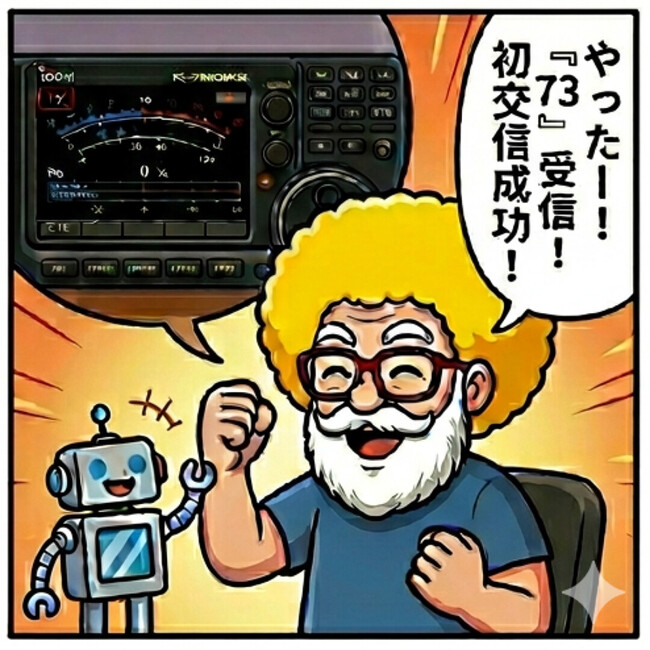 初交信成功！