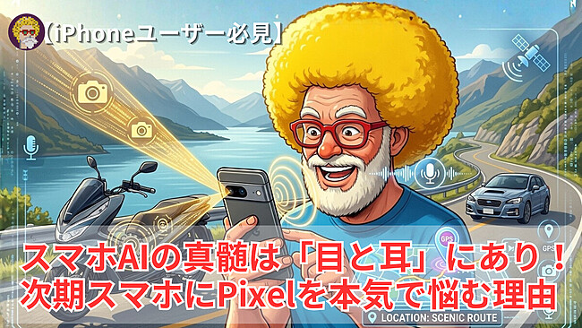 【iPhoneユーザー必見】スマホAIの真髄は「目と耳」にあり！次期スマホにPixelを本気で悩む理由